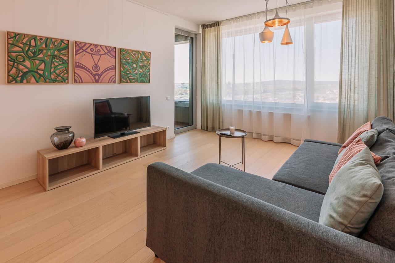 Skau Coral Residence In Sky Park 22 Floor 1Tower Panoramic View Free Parking Братислава Екстериор снимка